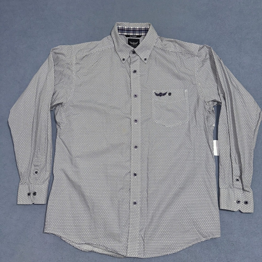 Ariat Relentless Geometric Print Button Down Shir… - image 2